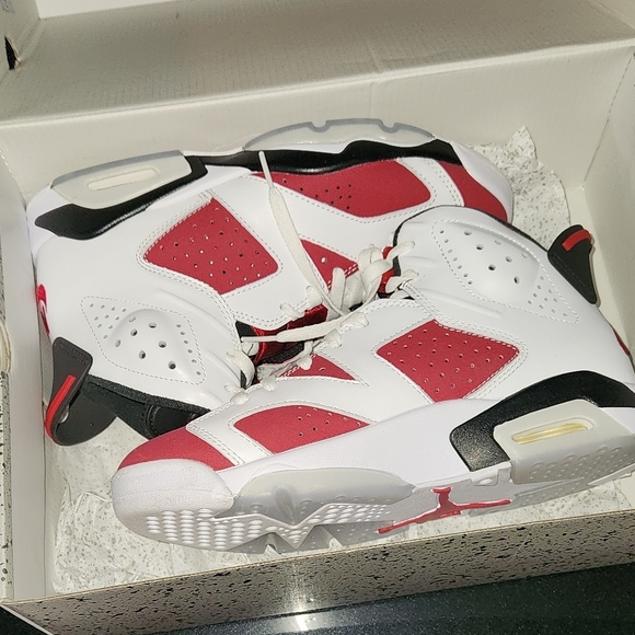AIR JORDAN 6 RETRO "CARMINE" SIZE 8 - Picture 2 of 4